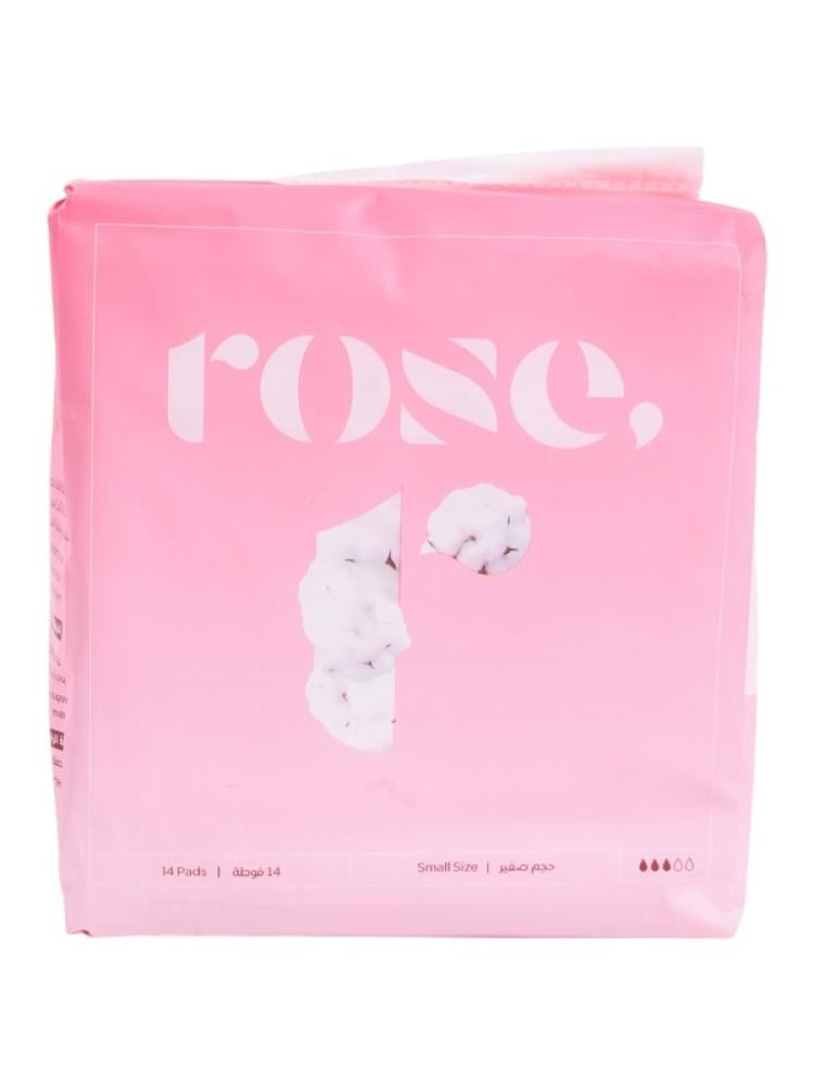 Rose Sanitary Pads Day Small - 14 Count