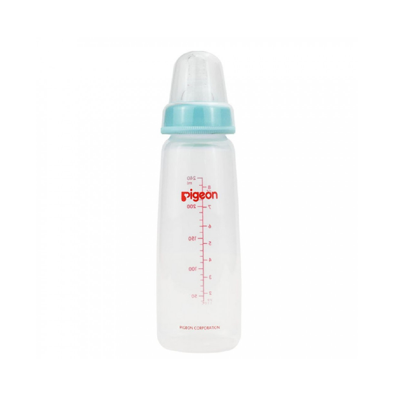 Pigeon Plastic Baby Bottle with Transparent Cap, 240ml