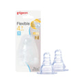 Pigeon Silicone Nipple, Medium Flow, 2 Pack, 4 Months+