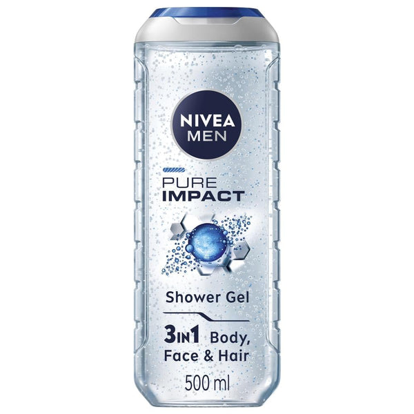 Best Body Wash for Men Pure Impact Deep Cleansing Refreshing Nivea 500ml
