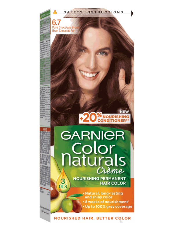 Light Brown Hair Color Pure Chocolate 6.7 Garnier 100ml