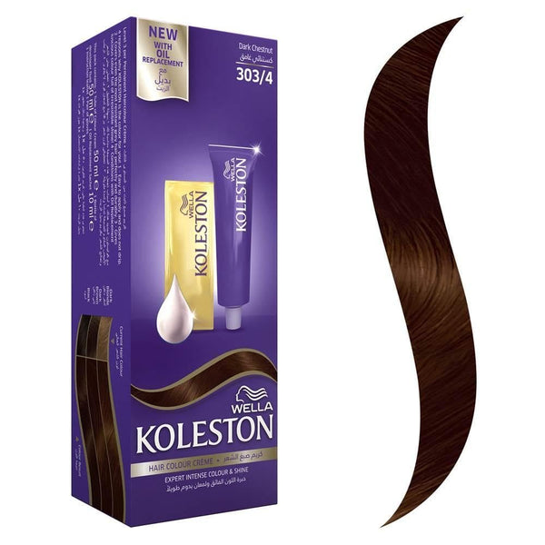 Dark Chestnut Hair Dye Permanent Colorant Rich Pigment Koleston 60ml