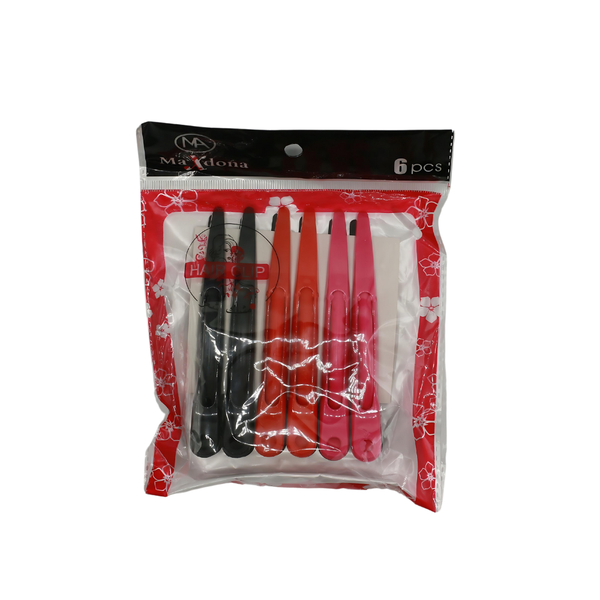 Max Elegance Max Donna Hair Clips 6-Piece Set No. 3163-6 Plastic