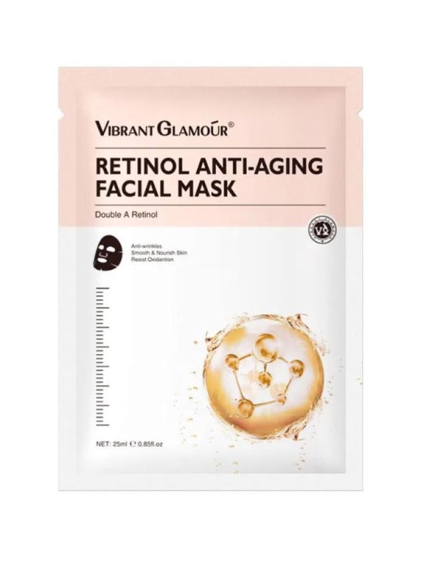 Retinol & Niacinamide Sheet Mask for Radiant Skin by Vibrant Glamour 25ml