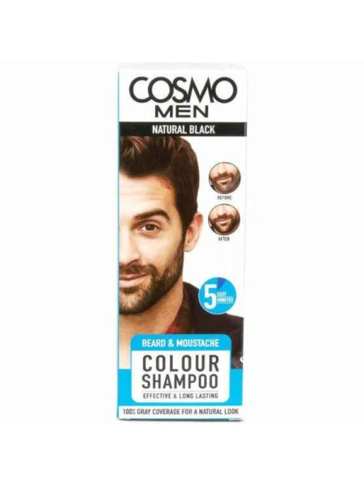 Cosmo Beard & Mustache Shampoo Natural Black - 180 ml