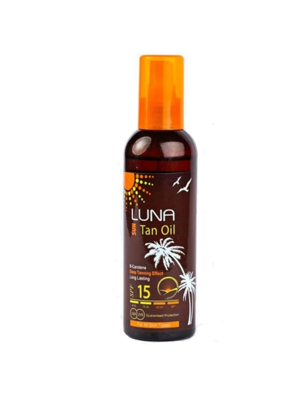 Luna Sun Tan Oil SPF 15, B-Carotene - 200ml