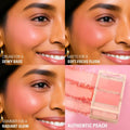 Revolution Blush Palette Authentic Peach 3-Color Matte Shimmer Face Makeup