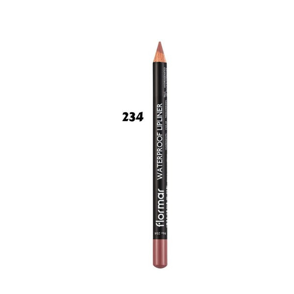 Flormar Waterproof Lip Liner 234 Vanilla Souffle Long-Lasting Pencil