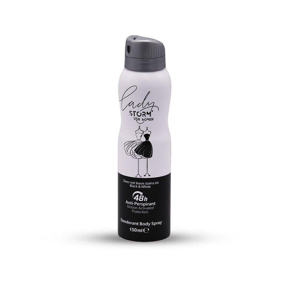 Storm Deodorant Spray for Women Black & White Protection 150ml
