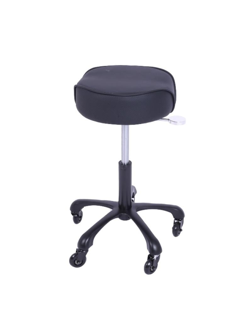 Salon System Circular Salon Chair DS-935 Black Hydraulic