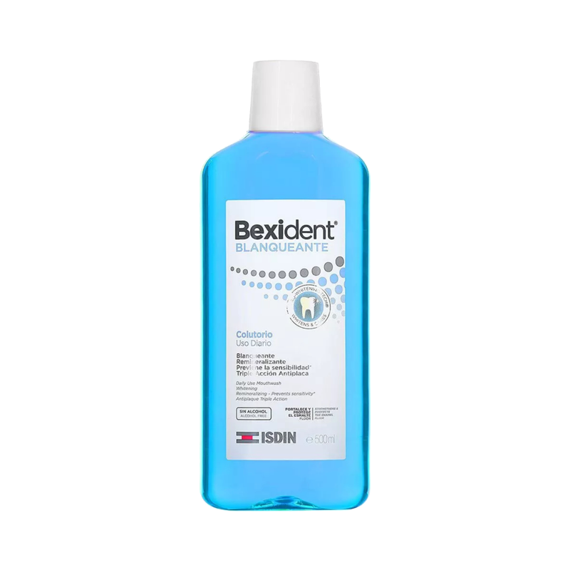 Isdin Bexident Whitening Mouthwash for Daily Oral Care, 500ml