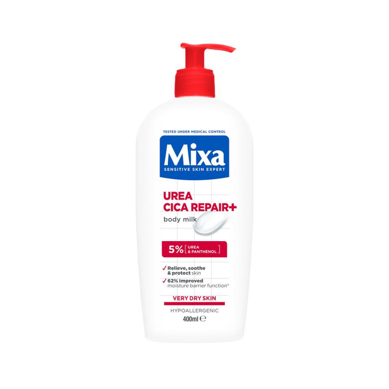 Mixa Urea Cica Repair+ Body Milk Lotion, 400ml, For Very Dry Skin