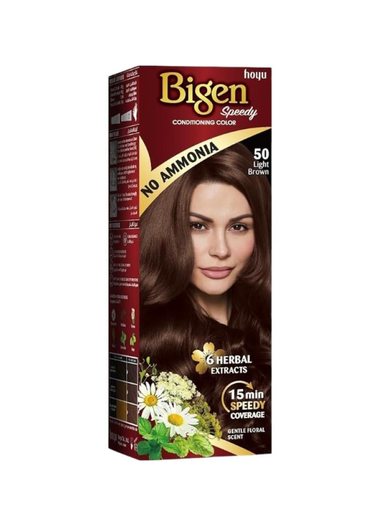 Bigen Rapid Ammonia-Free Hair Dye No. 50 Light Brown 40g