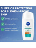 Face Sunscreen SPF 50+ Matte Clear Up Daily UV Fluid Nivea 40ml