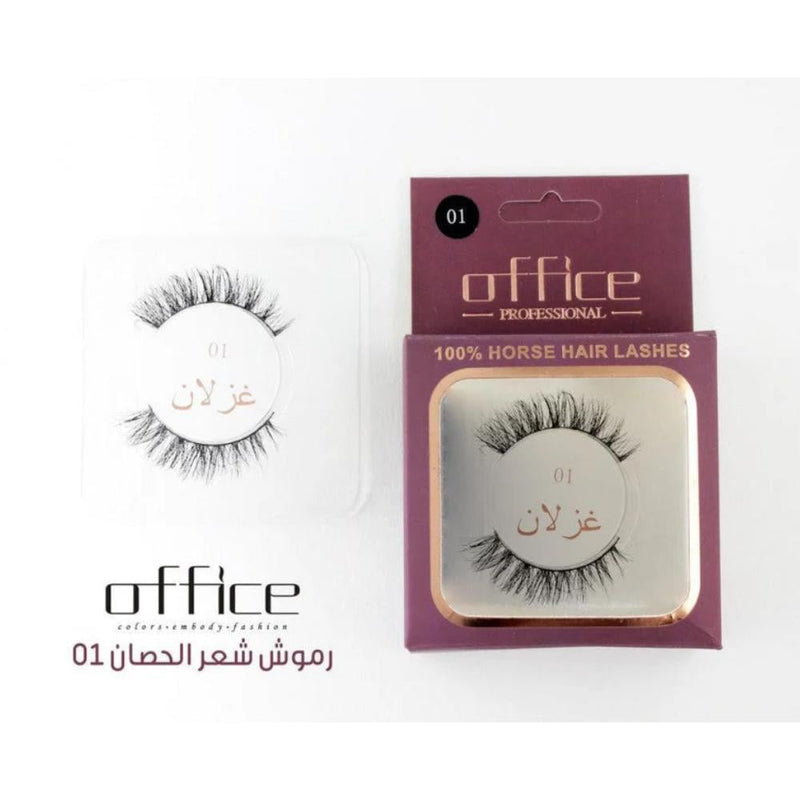 Office Horsehair Eyelashes Deer Style 01 Natural Glossy Hair