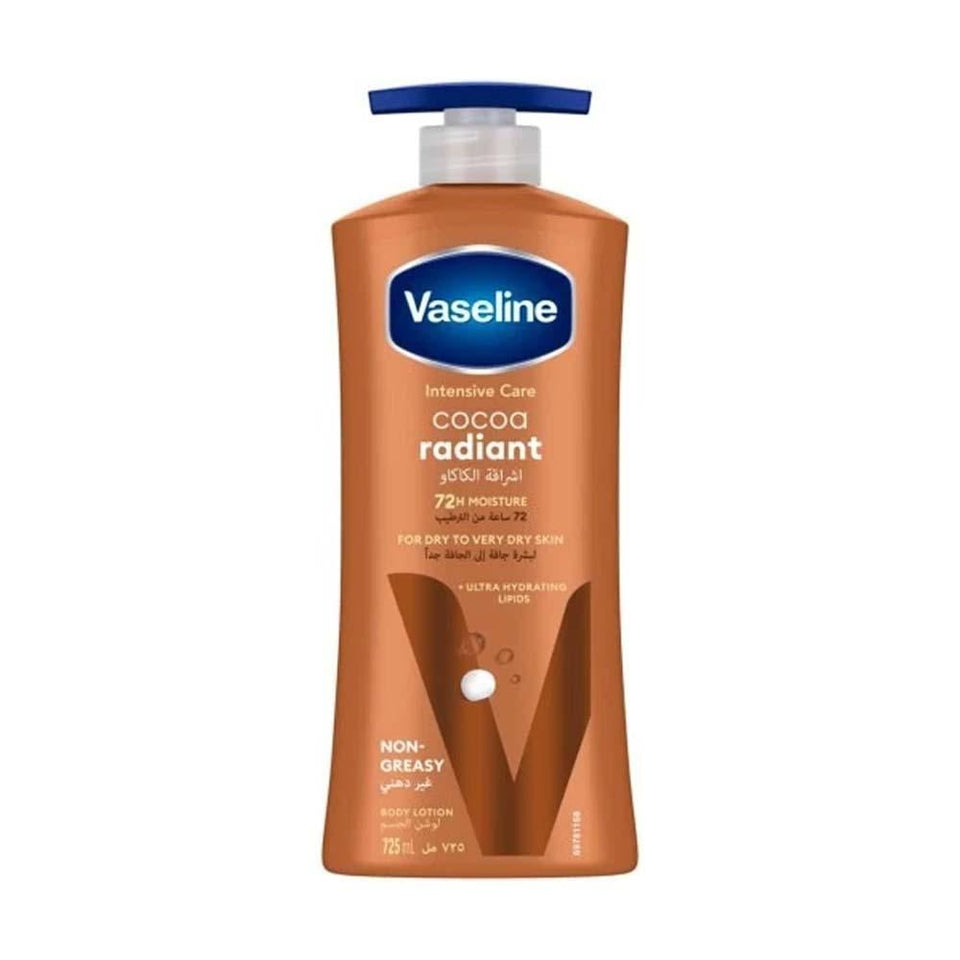 Vaseline Cocoa Radiant Body Lotion Moisturizing Dry Skin 725ml