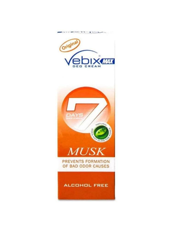 Natural Cream Deodorant Musk Vebix Max Original 25ml