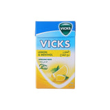 Vicks Throat Lozenges Lemon Mint Flavor Soothes Coughs & Sore Throats 40g