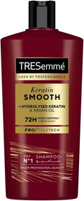 Shampoo for Hard Water Cleansing Keratin Smooth & Straight Tresemme 600ml