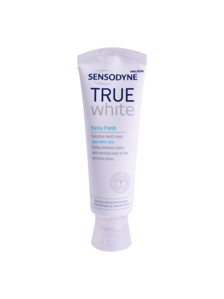 Best Toothpaste for Sensitive Teeth True White Extra Fresh Sensodyne 75ml