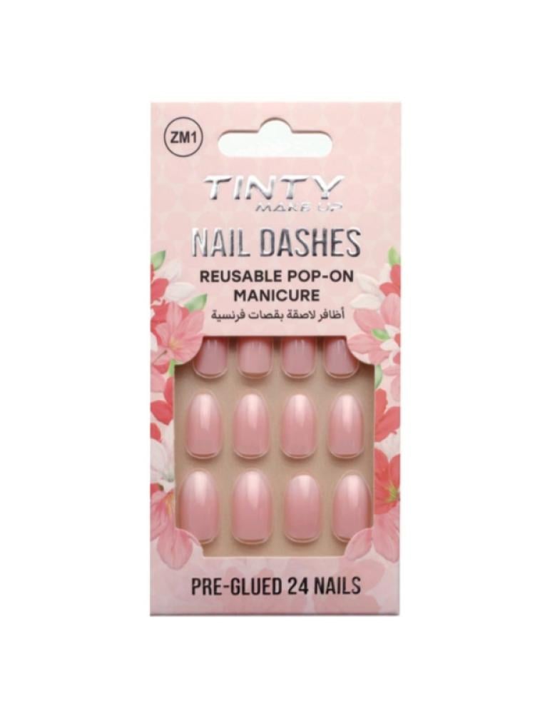 French Tip Press On Nails 24 Pieces Classic Design Tinty ZM4
