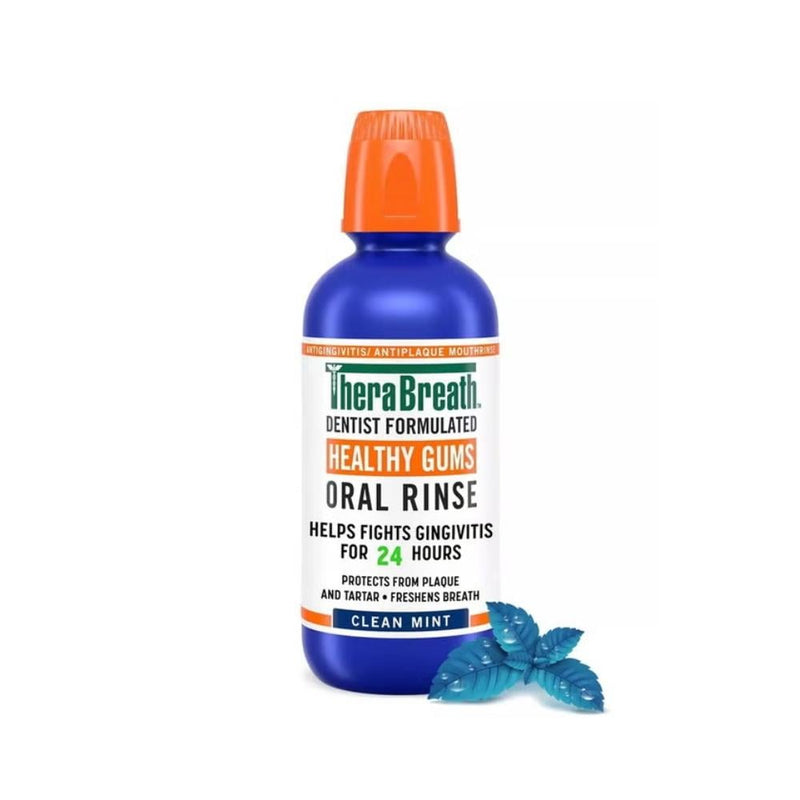 TheraBreath Mouthwash Healthy Mouth Alcohol-Free Mint 500ml