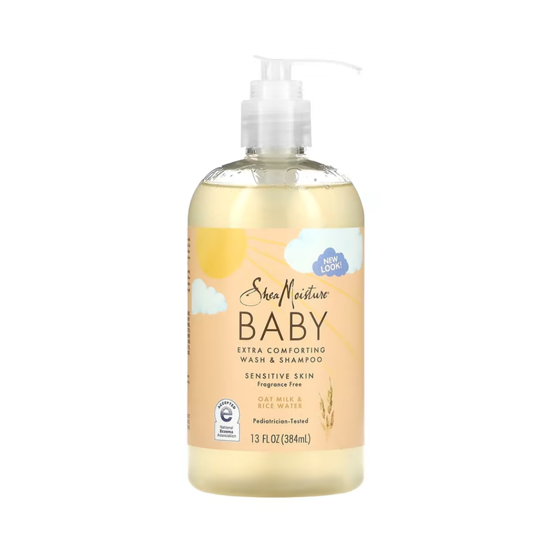 Shea Moisture Baby Shampoo and Shower Gel, Oat Milk, 384ml