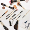 Make Over 22 Nude Dreamer Makeup Brush Set, 14-in-1, Synthetic Bristles