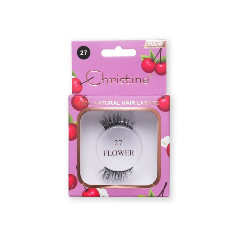 Christine Natural Hair Eyelashes No. 27 Flower