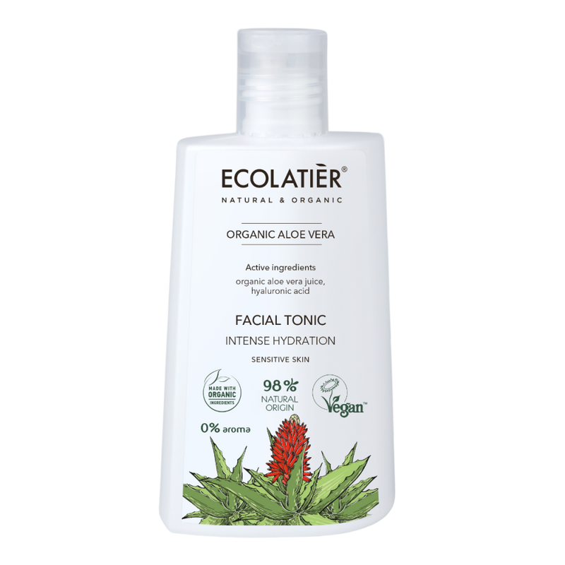 Facial Toner Best Facial Toner Intense Hydration Organic Aloe Vera Ecolatier 250