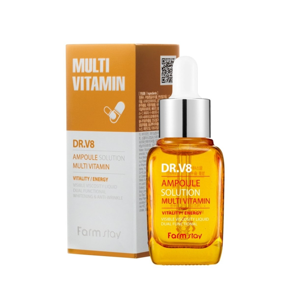 Farm Stay Multivitamin Skin Serum, Vitamins A C E B5, 30ml