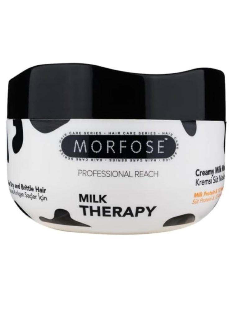 Morfose Milk Therapy Hair Mask - Milk Extract, Hydrating - 250ml