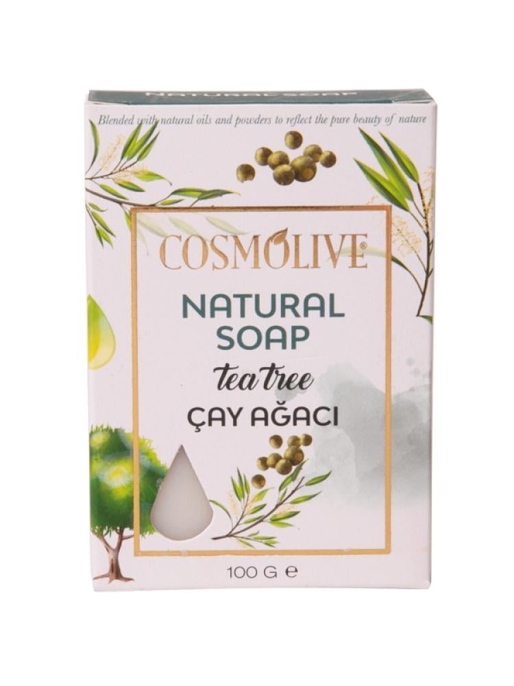 Natural Bar Soap Tea Tree Oil Refreshing Cosmolive 100g