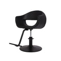 Salon System Women's Haircut Chair with Round Black Base