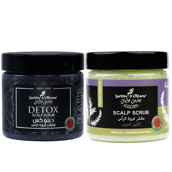 Garden Olean Detox and Rosemary Scalp Scrub Set - 2 x 250g