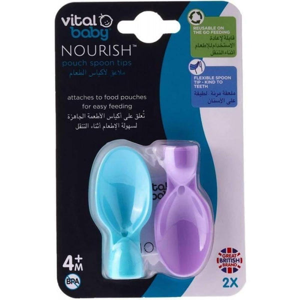 Buy Baby Pouch Spoon Tips For Easy Feeding Nourish Vital Baby 2Pc