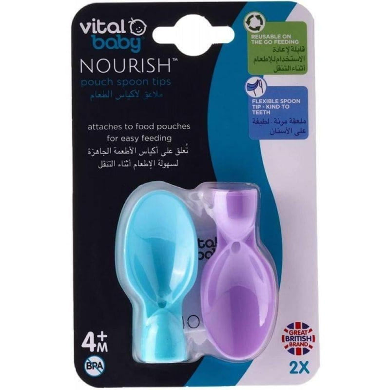 Buy Baby Pouch Spoon Tips For Easy Feeding Nourish Vital Baby 2Pc