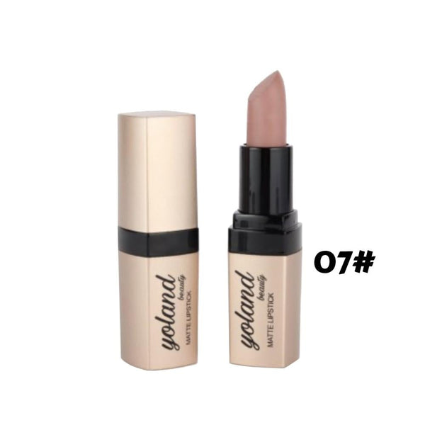 Yolande Beauty Matte Lipstick 07 with Vitamin E & Macadamia Oil, 3.8g