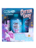 Cosmo Cotton Candy Body Care Set - Shower Gel, Body Lotion, Body Mist