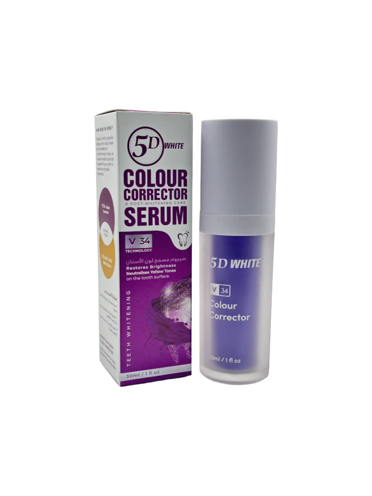 Best Teeth Whitening Serum Colour Corrector V34 Enamel Safe 5D WHITE 30ml