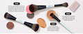 Jessup Makeup Lover Collection V Bright Cyan Face Brush Set - 3 Pieces