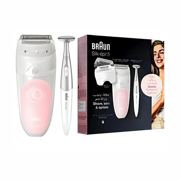 Braun Silk-epil 5 SES5-820 Epilator with 4 Attachments & Trimmer
