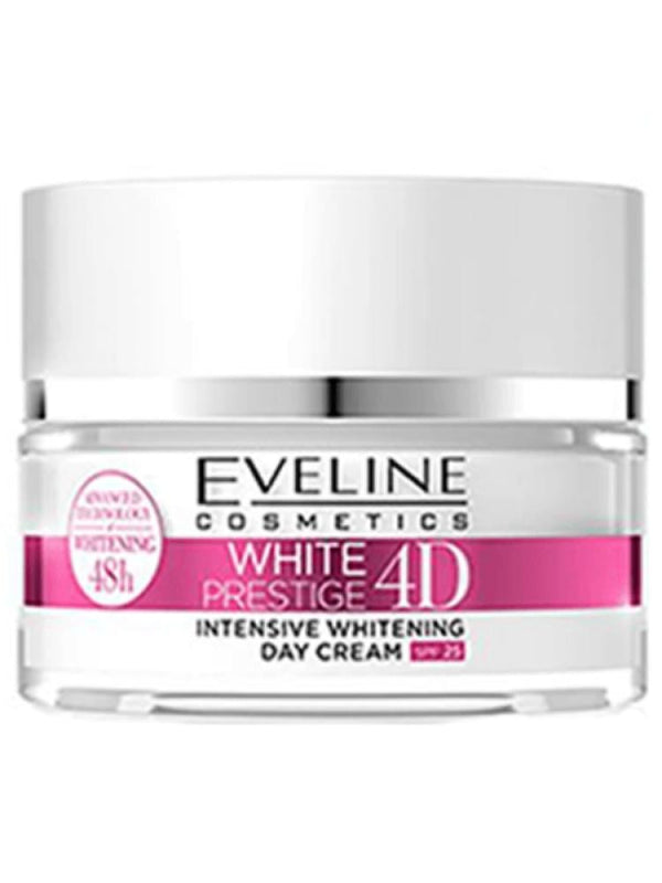 Eveline White Prestige 4D Whitening Day Cream - Brightening & Hydrating - 50ml
