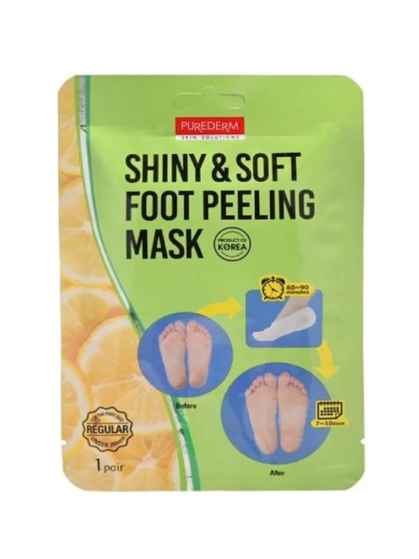 Purederm Foot Peeling Mask with Natural Extracts for Exfoliation and Softness