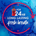 Best Antibacterial Mouthwash Red Hot Fresh Breath Closeup 300ml