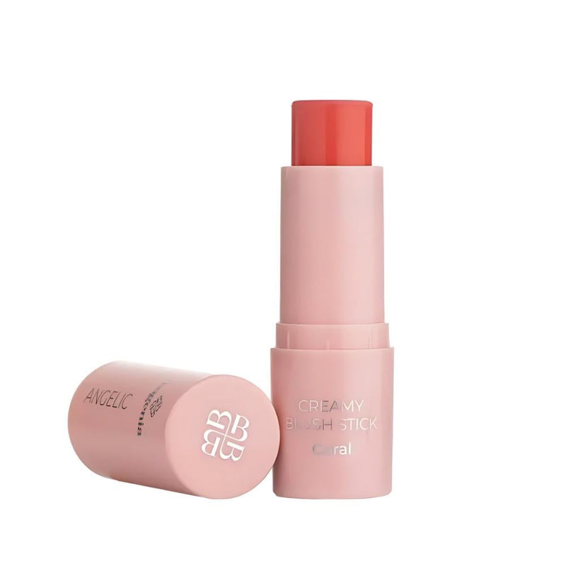 Bogenia Angelique Stick Blush No. 06 Coral, Cream Formula, 8.5g