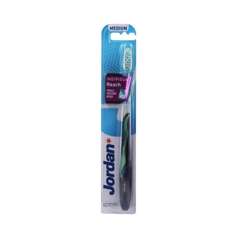 Jordan Soft Toothbrush, Compact Head, Ergonomic Handle, Single Pack