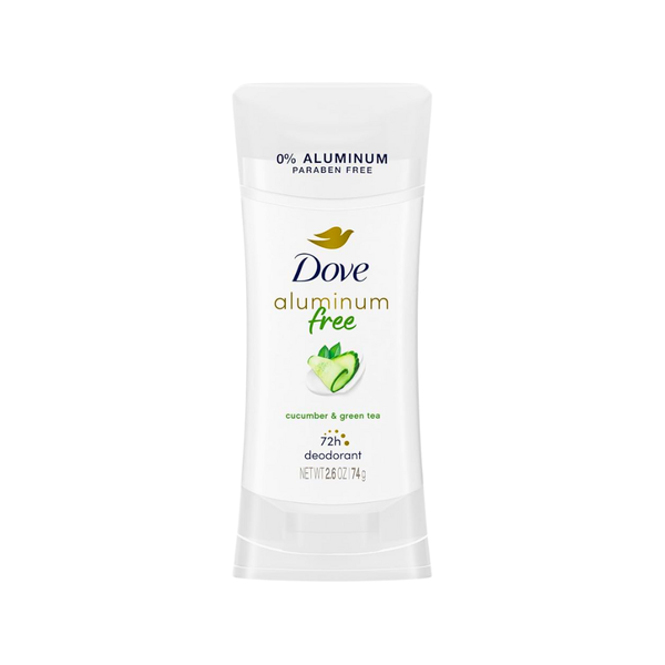 Dove Aluminum-Free Deodorant, Cucumber & Green Tea, 72-Hour Protection, 74g