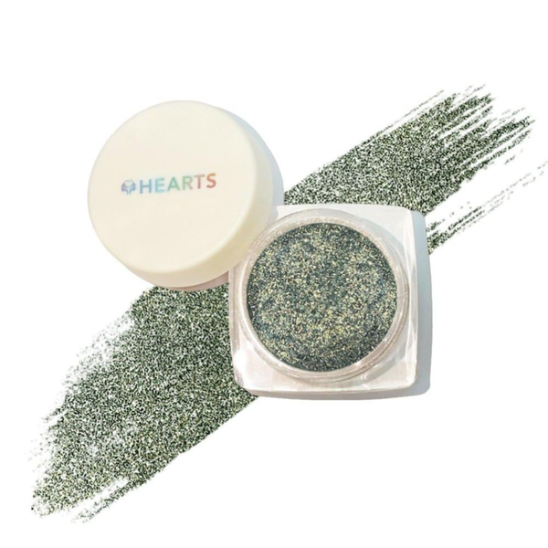 Loose Powder With Glitter Shimmer Face and Body Hearts 10g