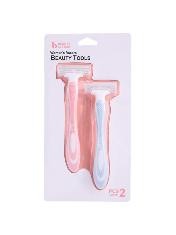 Women's Razor Blades 2-Pack Smooth Shave Beauty System Assorted Colours